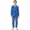 Boys 4-16 Suitmeister Blue Snowman Christmas Suit -Bonnie Jean Sales 3910966