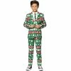 Boys 4-16 Suitmeister Green Nordic Christmas Suit -Bonnie Jean Sales 3910970