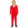Boys 2-8 OppoSuits Red Devil Solid Suit 1 Boys 2-8 OppoSuits Red Devil Solid Suit -Bonnie Jean Sales 3911140