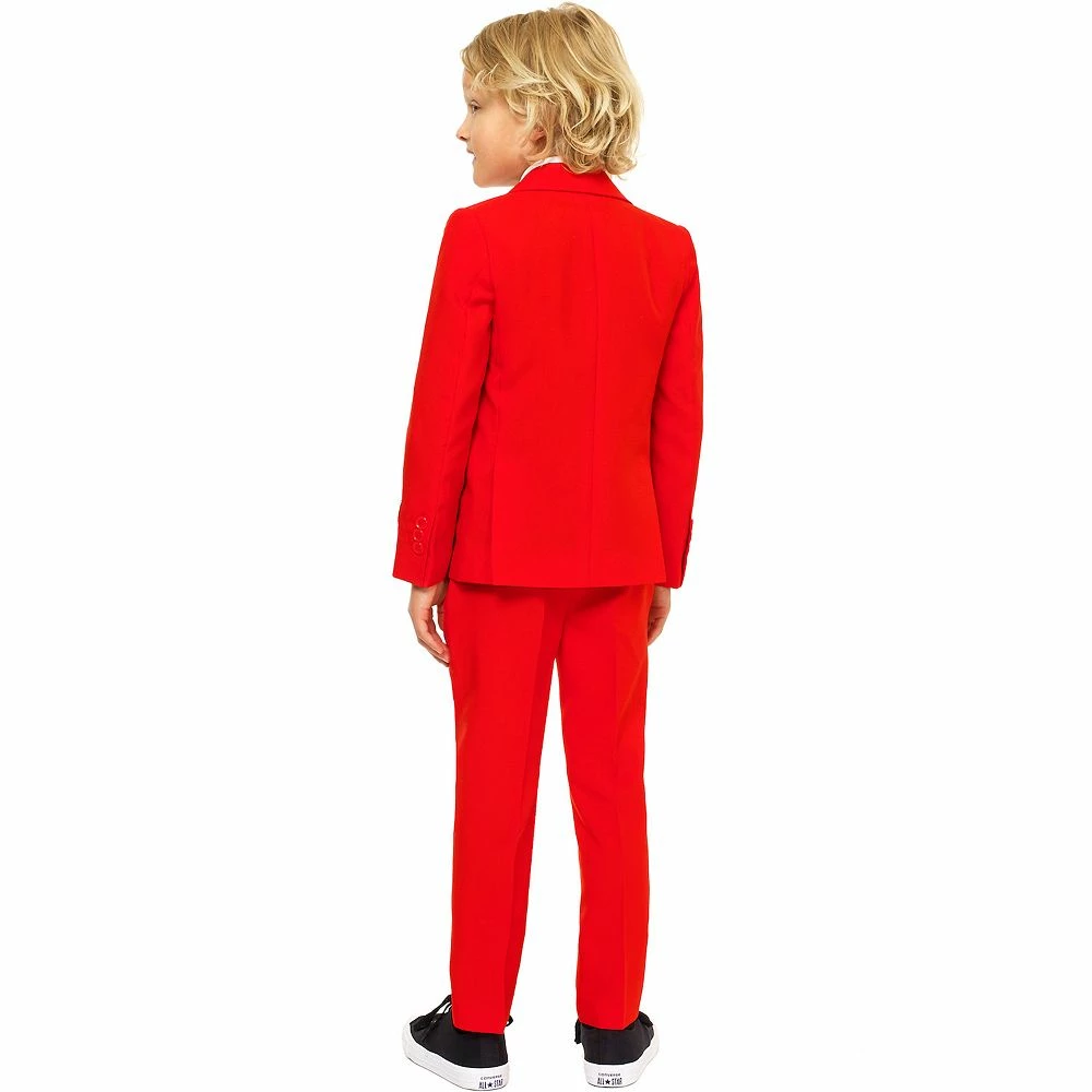 Boys 2-8 OppoSuits Red Devil Solid Suit 4 Boys 2-8 OppoSuits Red Devil Solid Suit - Image 2