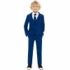 Boys 2-8 OppoSuits Navy Royale Solid Suit -Bonnie Jean Sales 3911147