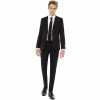 Boys 10-16 OppoSuits Black Knight Solid Suit -Bonnie Jean Sales 3911161