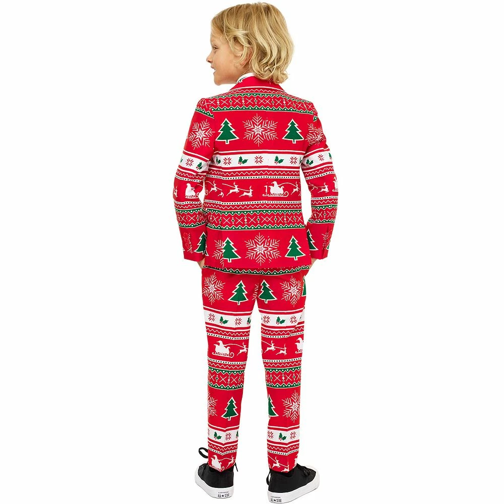 Boys 2-8 OppoSuits Winter Wonderland Christmas Suit 4 Boys 2-8 OppoSuits Winter Wonderland Christmas Suit - Image 2