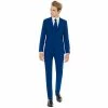 Boys 10-16 OppoSuits Navy Royale Solid Suit 2 Boys 10-16 OppoSuits Navy Royale Solid Suit -Bonnie Jean Sales 3911249