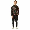 Boys 10-16 OppoSuits Christmas Icons Black Shirt -Bonnie Jean Sales 3911332