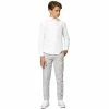Boys 10-16 OppoSuits White Knight Solid Shirt -Bonnie Jean Sales 3911334