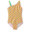 Girls Lands' End Sporty One Piece Swimsuit 2 Girls Lands' End Sporty One Piece Swimsuit -Bonnie Jean Sales 4587344 Pink Rainbows