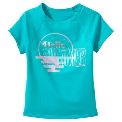 Girls 7-16 Lands' End Short Sleeve Rash Guard -Bonnie Jean Sales 4587346 Hello Summer