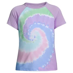 Girls 7-16 Lands' End Short Sleeve Rash Guard -Bonnie Jean Sales 4587346 Pastel Swirl Tie Dye