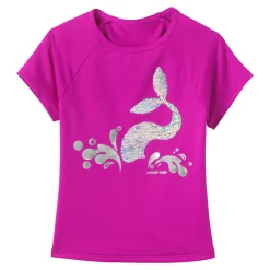 Girls 7-16 Lands' End Short Sleeve Rash Guard -Bonnie Jean Sales 4587346 Sequin Mermaid Tail