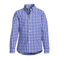 Boys 8-20 Lands' End Long Sleeve Buttondown Poplin Shirt