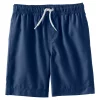 Boys 6-16 Lands' End Solid Swim Trunks in Slim -Bonnie Jean Sales 4901884 Deep Sea Navy