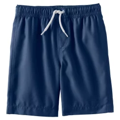 Boys 6-16 Lands' End Solid Swim Trunks in Slim