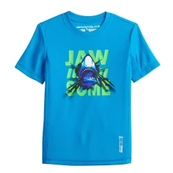 Boys 4-7 ZeroXposur Graphic UPF Swim Top 7 Boys 4-7 ZeroXposur Graphic UPF Swim Top -Bonnie Jean Sales 5176205 Deep Aqua