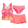 Girls 4-16 ZeroXposur Helix Tankini, Briefs & Skirt Swim Set -Bonnie Jean Sales 5206956