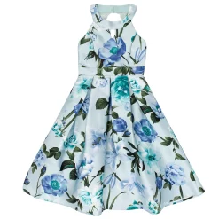 Girls 7-16 Speechless Floral High Low with Open Back Dress
