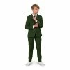 Boys 10-16 OppoSuits Glorious Green Solid Jacket, Pants & Tie Suit Set 2 Boys 10-16 OppoSuits Glorious Green Solid Jacket, Pants & Tie Suit Set -Bonnie Jean Sales 5265632