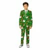 Boys 4-16 Suitmeister Santa Elves Green Christmas Suit Jacket, Pants & Tie Set -Bonnie Jean Sales 5265840