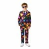 Boys 4-16 Suitmeister Fireworks Black New Year's Party Jacket, Pants & Tie Suit Set -Bonnie Jean Sales 5265844
