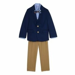 Toddler Boy IZOD Bowtie Twill Suit Set