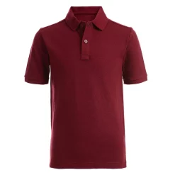 Boys 4-20 IZOD Double Pique Stretch Polo in Regular & Husky -Bonnie Jean Sales 5516452 Burgundy