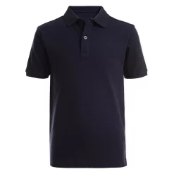 Boys 4-20 IZOD Double Pique Stretch Polo in Regular & Husky -Bonnie Jean Sales 5516452 Navy