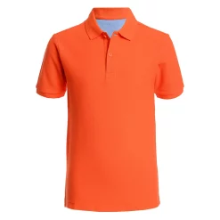 Boys 4-20 IZOD Double Pique Stretch Polo in Regular & Husky -Bonnie Jean Sales 5516452 Orange