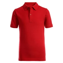 Boys 4-20 IZOD Double Pique Stretch Polo in Regular & Husky -Bonnie Jean Sales 5516452 Red
