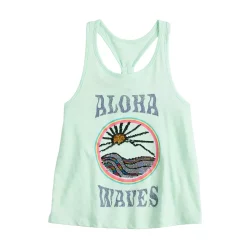 Girls 6-20 SO® Racerback Graphic Tank Top in Regular & Plus 17 Girls 6-20 SO® Racerback Graphic Tank Top in Regular & Plus -Bonnie Jean Sales 5524711 ALT