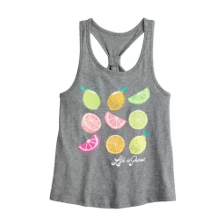 Girls 6-20 SO® Racerback Graphic Tank Top in Regular & Plus 18 Girls 6-20 SO® Racerback Graphic Tank Top in Regular & Plus -Bonnie Jean Sales 5524711 ALT2