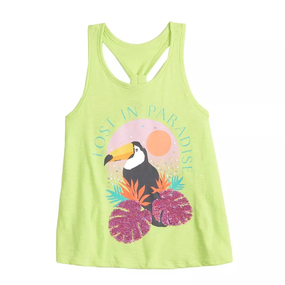 Girls 6-20 SO® Racerback Graphic Tank Top in Regular & Plus 10 Girls 6-20 SO® Racerback Graphic Tank Top in Regular & Plus - Image 8