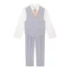 Boys 4-20 Van Heusen Vest, Shirt, Pants & Tie Set -Bonnie Jean Sales 5600246 Potters Clay