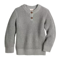 Toddler Boy Jumping Beans® Henley Sweater -Bonnie Jean Sales 5619147 Gray