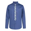 Boys 8-20 Van Heusen Button-Up Shirt & Tie Set -Bonnie Jean Sales 5663893 Estonian Blue