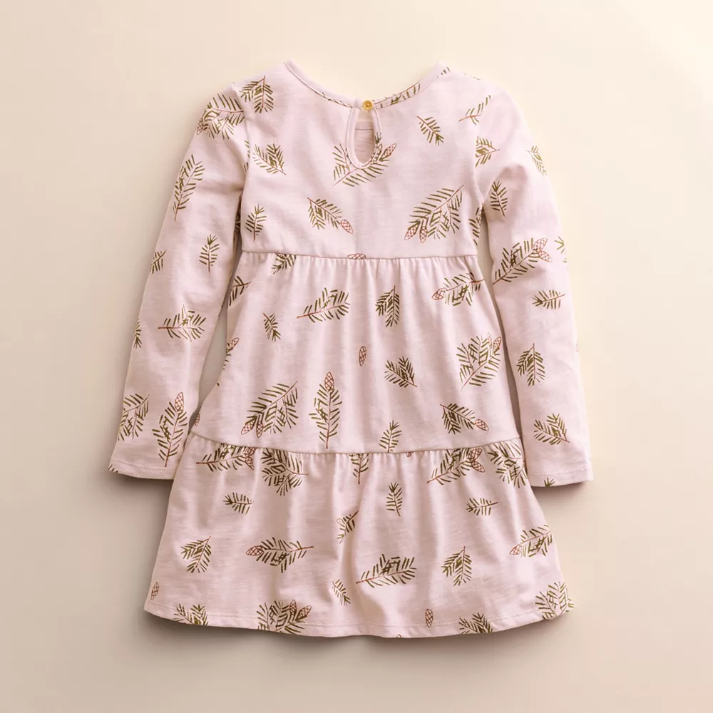 Girls 4-8 Little Co. by Lauren Conrad Organic Long-Sleeve Tiered Dress 10 Girls 4-8 Little Co. by Lauren Conrad Organic Long-Sleeve Tiered Dress - Image 8
