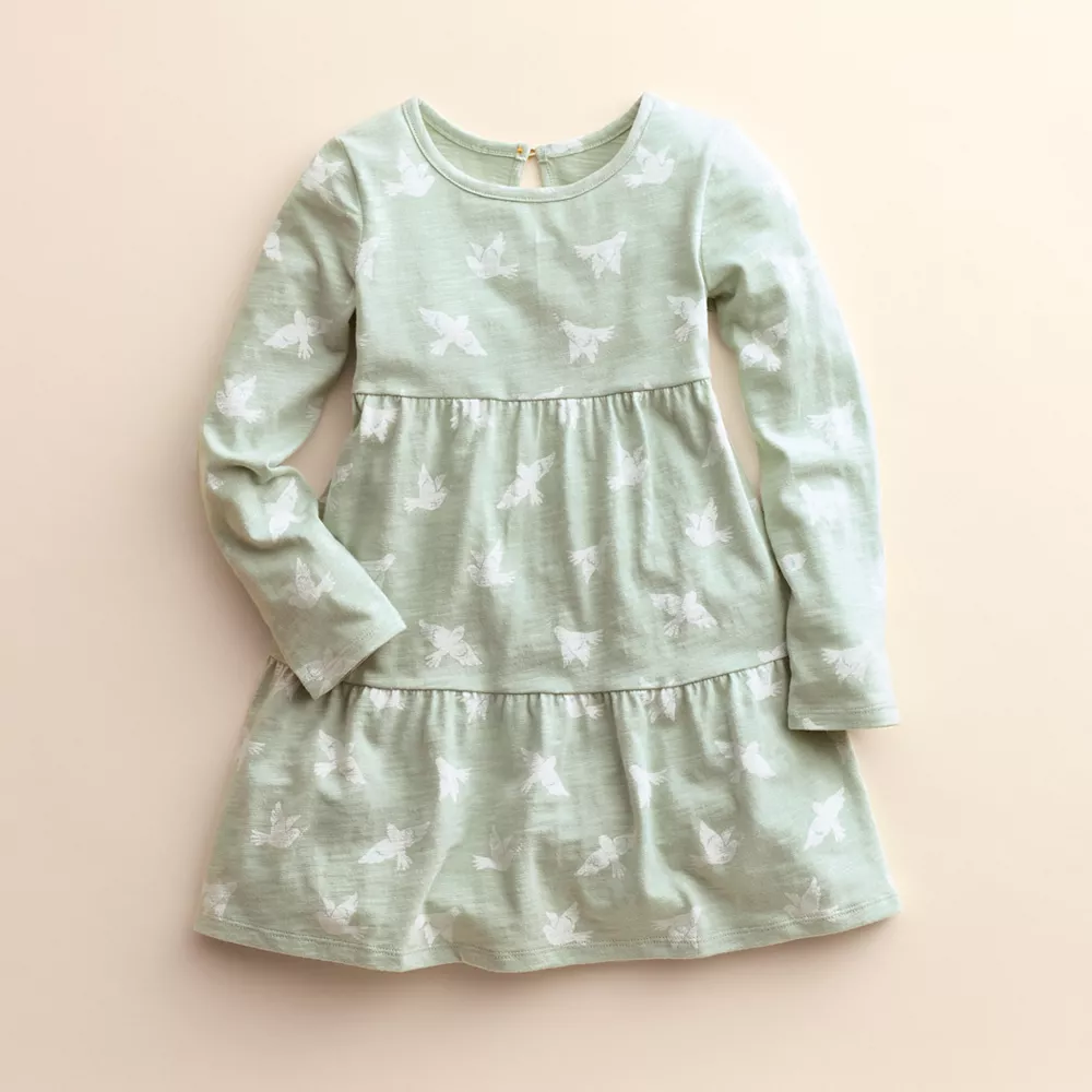 Girls 4-8 Little Co. by Lauren Conrad Organic Long-Sleeve Tiered Dress 6 Girls 4-8 Little Co. by Lauren Conrad Organic Long-Sleeve Tiered Dress - Image 4