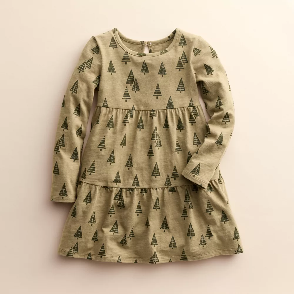 Girls 4-8 Little Co. by Lauren Conrad Organic Long-Sleeve Tiered Dress 8 Girls 4-8 Little Co. by Lauren Conrad Organic Long-Sleeve Tiered Dress - Image 6