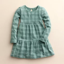 Girls 4-8 Little Co. by Lauren Conrad Organic Long-Sleeve Tiered Dress 15 Girls 4-8 Little Co. by Lauren Conrad Organic Long-Sleeve Tiered Dress -Bonnie Jean Sales 5696548 Pine Green Plaid