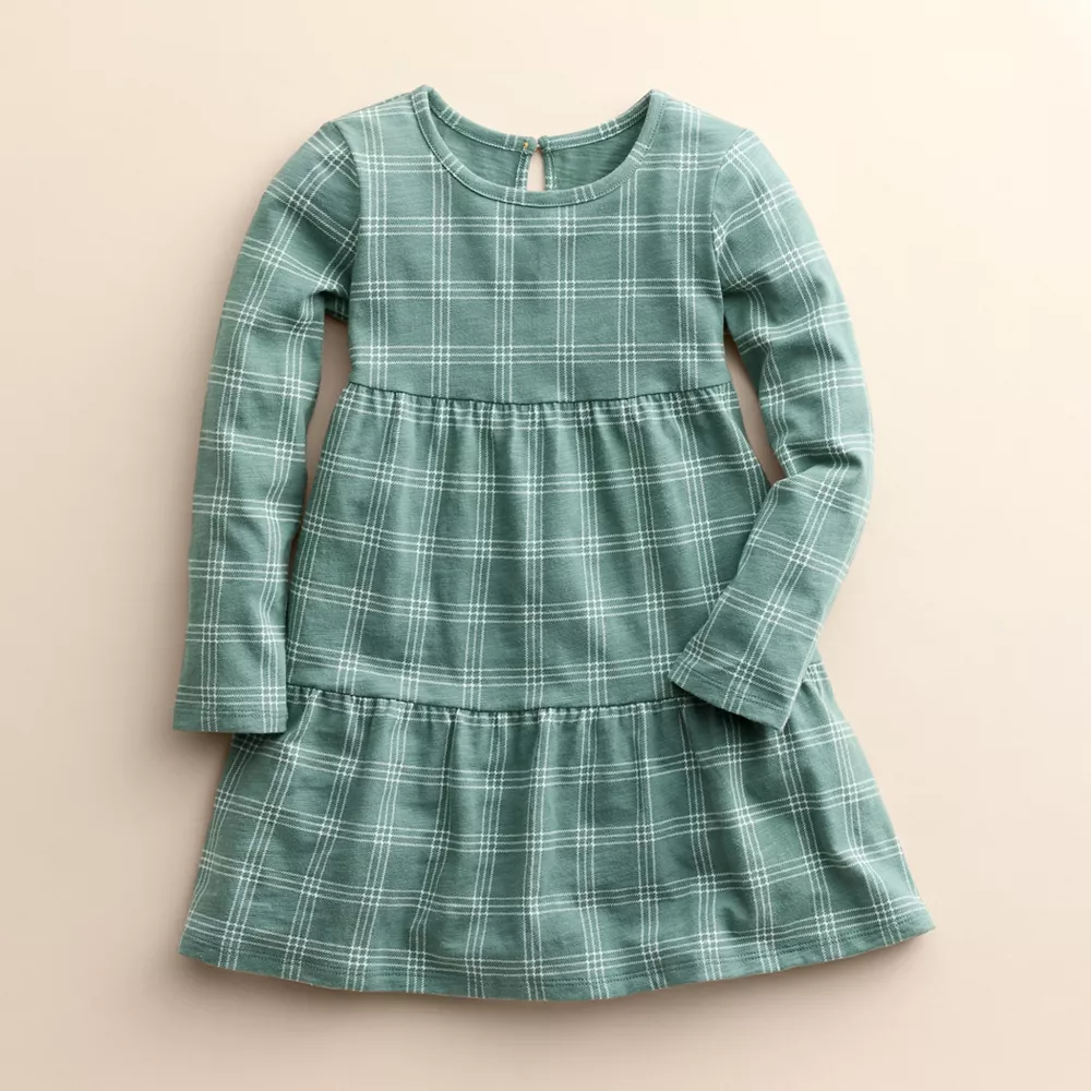 Girls 4-8 Little Co. by Lauren Conrad Organic Long-Sleeve Tiered Dress 7 Girls 4-8 Little Co. by Lauren Conrad Organic Long-Sleeve Tiered Dress - Image 5