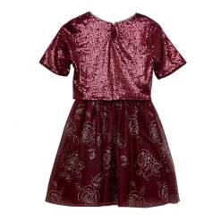 Girls 7-16 Knit Works Babydoll Dress with Short Sleeve Popover Top and Necklace 10 Girls 7-16 Knit Works Babydoll Dress with Short Sleeve Popover Top and Necklace -Bonnie Jean Sales 5739699 ALT2