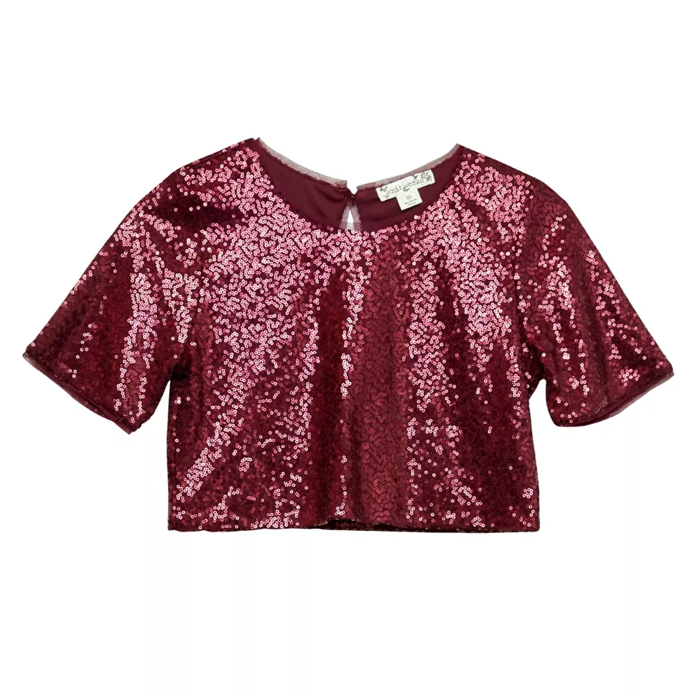 Girls 7-16 Knit Works Babydoll Dress with Short Sleeve Popover Top and Necklace 6 Girls 7-16 Knit Works Babydoll Dress with Short Sleeve Popover Top and Necklace - Image 4