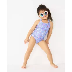 Toddler Girl Jumping Beans® Cross-Strap 1-Piece Swimsuit -Bonnie Jean Sales 5838588 ALT9