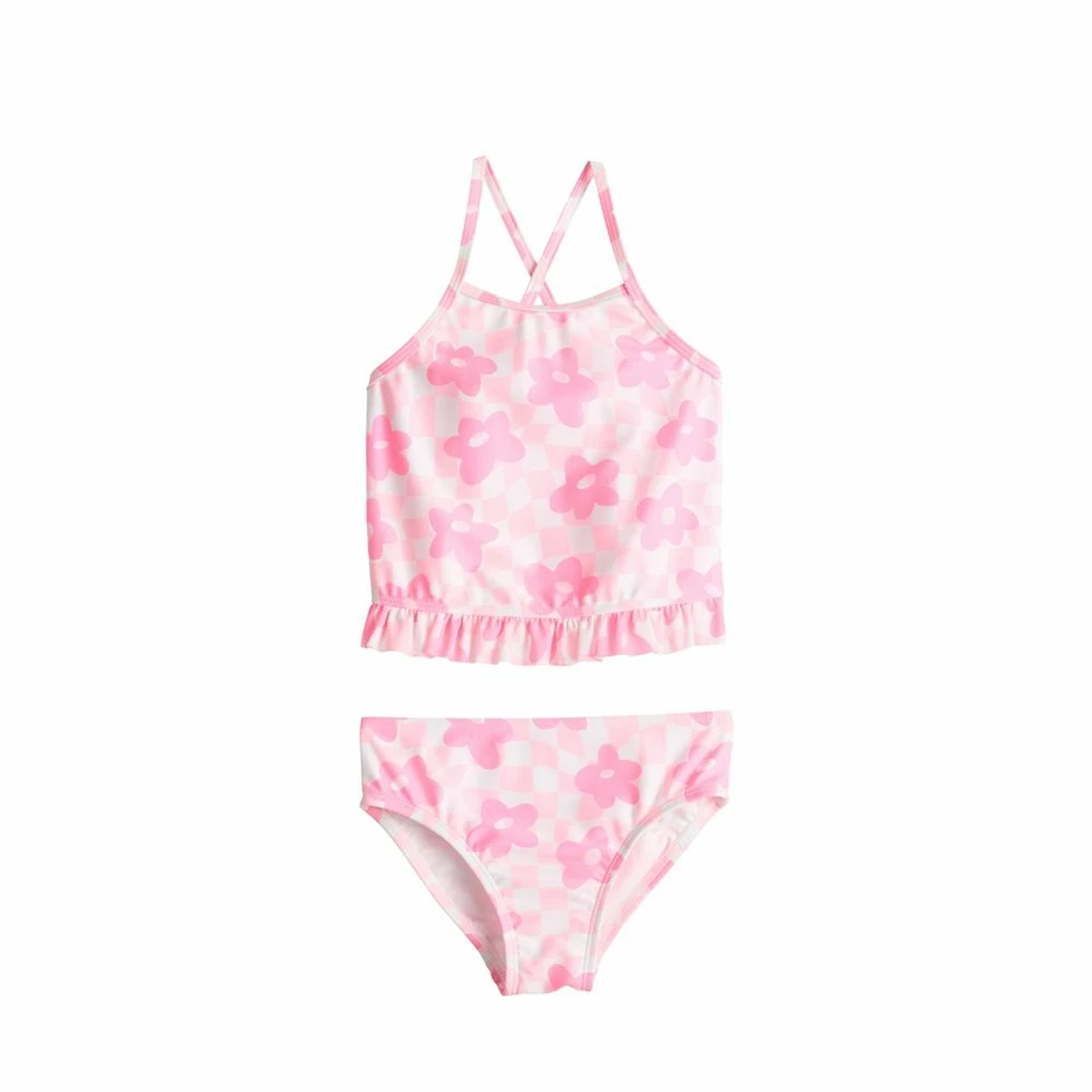 Toddler Girl Jumping Beans® 2-Piece Tankini Swimsuit Set 3 Toddler Girl Jumping Beans® 2-Piece Tankini Swimsuit Set