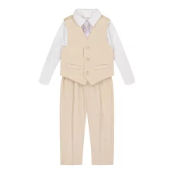 Toddler Boy Van Heusen Vest, Shirt, Tie & Pants Set