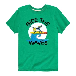Boys 8-20 Pete The Cat Ride The Waves Graphic Tee