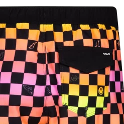 Boys 4-7 Hurley Character Check Pull On Swim Trunks -Bonnie Jean Sales 5878583 ALT5