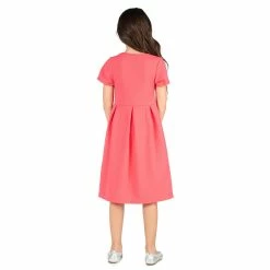 Girls 7-16 24Seven Comfort Short Sleeve Pleated Party Dress -Bonnie Jean Sales 5899099 ALT3