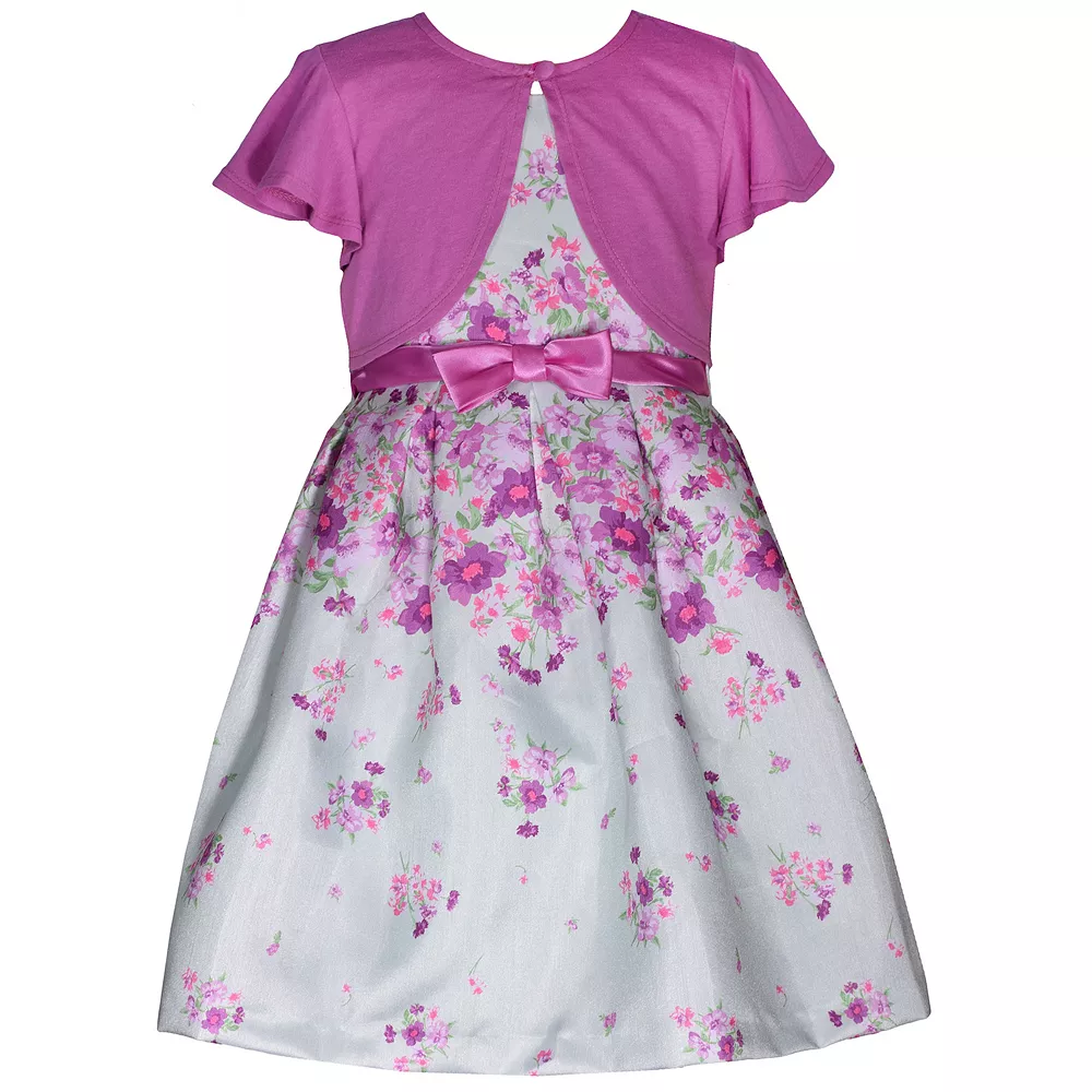 Girls 7-16 & Plus Size Bonnie Jean Toile Dress & Cardigan Set 3 Girls 7-16 & Plus Size Bonnie Jean Toile Dress & Cardigan Set