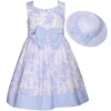 Girls 7-16 & Plus Size Bonnie Jean Toile Dress with Hat -Bonnie Jean Sales 5900814