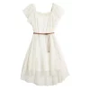 Girls 7-16 & Plus Size Knit Works Lace Ruffled Dress with Belt -Bonnie Jean Sales 5901624